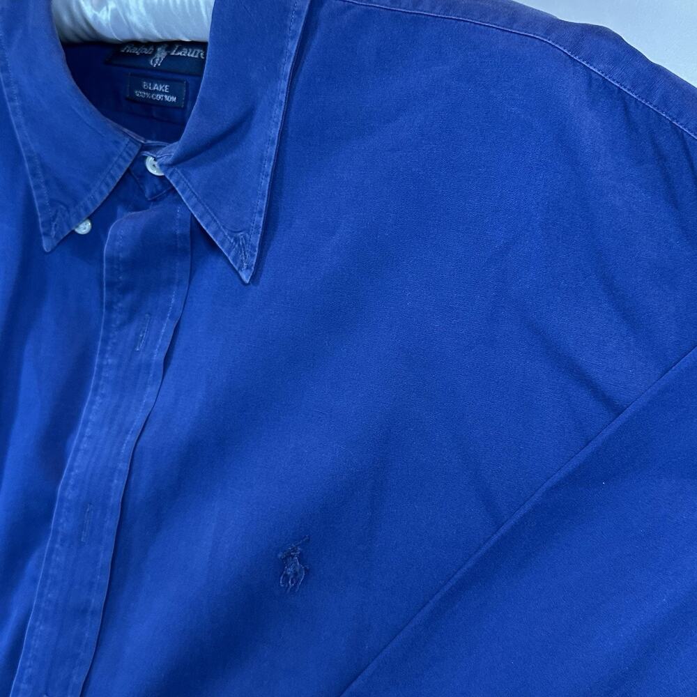 Polo Ralph Lauren Blake Shirt Men’s XXL Blue Button Front Long Sleeve Cotton